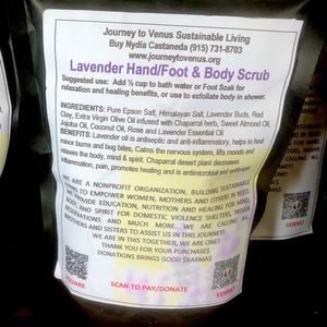 Vegan organic body scrub